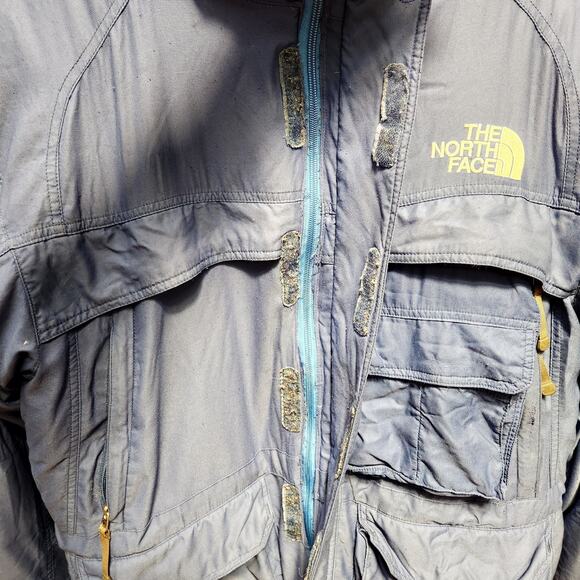 VTG 90's THE NORTH FACE Coldworks Blue Men’s Goose Down HyVent Parka Coat Sz M - Picture 7 of 13